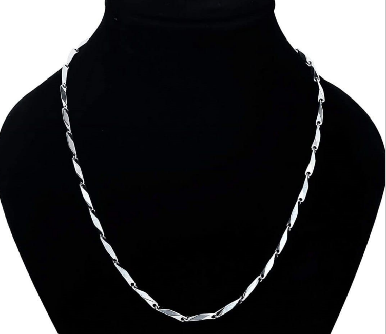 Unisex Silver Chain